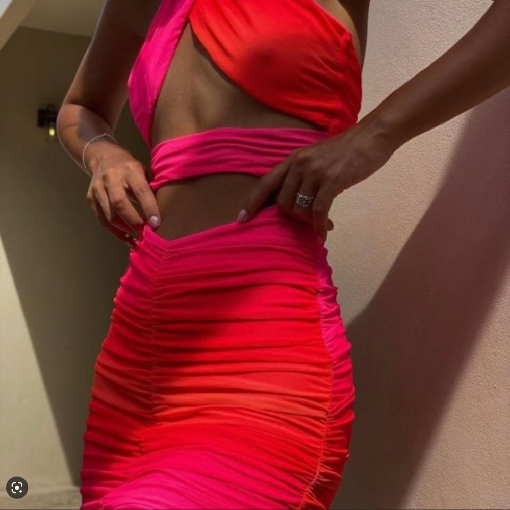 Tiger Mist Archie Pink dress size L - Picture 2 of 4
